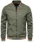 Geagodelia Giacca da Uomo Casual con Zip Giacca Antipioggia Giacca Bomber per Uomo Ragazzo Primavera Autunno (Verde, M)