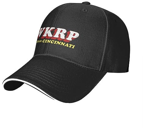 QFLLQLFF Basecap WKRP 1530am Cincinnati tv Vintage Baseballkappe Bergsteigen Mode Strand Strandtasche Herren Herren Tennis Damen Geschenk