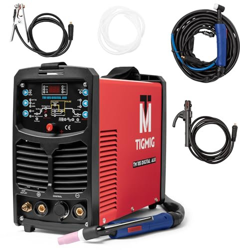 TIGMIG Saldatrice Inverter IGBT AC/DC TIG Pulsata Digitale + DC MMA, 180A, Salda tutti i metalli (anche ALLUMINIO e MAGNESIO), Digitale, MCU 32 bit, TM 185 DIGITAL ALU, Garanzia e Assistenza ITALIA