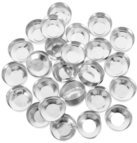 BEBEMOKO 30piezas Vasos De Velas Vacíos De Pack Para Portavelas Tealight Decorativos Para Bodas y Manualidades