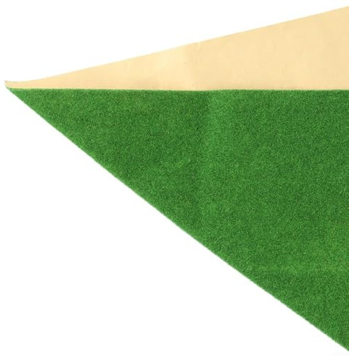 Grüne Kunstrasenmatte, zum Spielen für Kinder, 25 x 25 cm, Modell-Rasenpapier (mittelgrün)