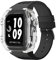 FZXCG Estuche de modificación de reloj transparente de lujo, para Apple Watch de 44 mm, 45 mm, kit de modificación de bricolaje + correa de goma, para Apple Watch Band 45/44 mm SE 8 7 6 5 4 SE, For