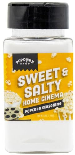 Sweet & Salty Home Cinema Popcorn Seasoning, DIY Popcorn Seasoning, Movie Night, Make Your Own Popcorn at Home, Low Calorie Snack, Fun for Kids, 130g
