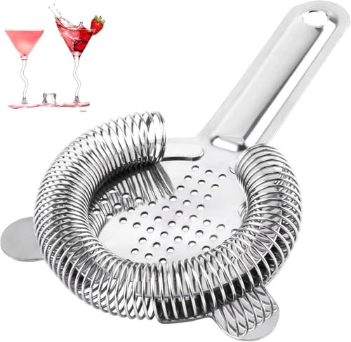 Zhenghebuy Colino da Cocktail,Filtraggio Cocktail,Colino da Bar in Acciaio Inox,Colino per Strumento Bevande,Agitatore Filtro Separatore per Party,Bar,Club