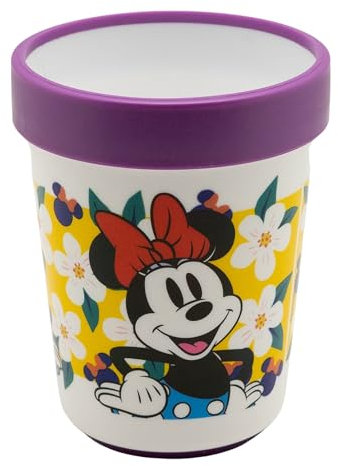 Stor Vaso Infantil Reutilizable Bicolor con Base Antideslizante de 260 ml de Minnie