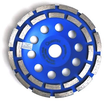 QUANTEX Diamant-Schleiftopf, 150mm, Doppelreihig für Beton und Naturstein, mit 22,23mm Aufnahme
