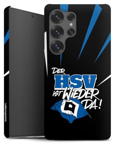 Premium Case kompatibel mit Samsung Galaxy S25 Ultra Smartphone Handyhülle Schutzhülle matt Hamburger SV Aufstieg HSV