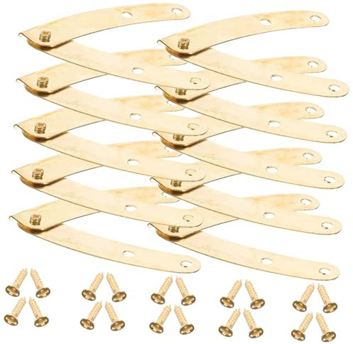 DIYEAH 10 Piezas Bisagra Interior Bisagras De Soporte De La Tapa Equipo Apoyo Carpintería Cajas Plegable Contenedores De Almacenamiento Con Tapa Permanecer Apoya Las Bisagras Metal