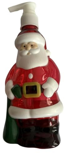 JISADER Seifenspender, Handseife, 350 ml Pumpspender, nachfüllbare Pumpflaschen, Flüssigseifenspender, Spenderflaschen für Weihnachtsdekoration, Badezimmer, Waschbecken, Küchenspüle, Weihnachtsmann