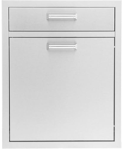 BBQGUYS 20-in Contempo/Traditional Stainless Steel Single Drawer w/Roll-Out Trash & Recycling Bin Combo Signature - BBQ-TR-DR1