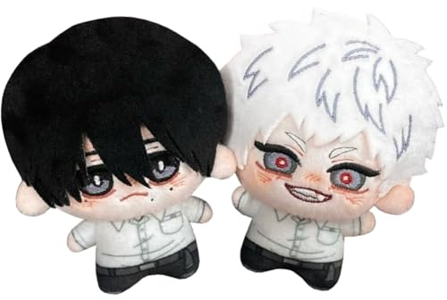 DEXSHUN 2pcs Yoshiki Tsujinaka Plush Figur Anime Anhänger Niedliche Cartoon Plüsch Schlüsselanhänger PP-Baumwolle Anime Merchdiese Aufhängung Rucksack Dekoration Geschenk 10cm