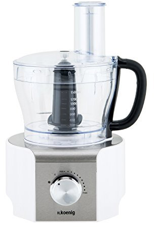 H.Koenig MX18 Standmixer / Küchenmixer / Glasbehälter / 8 Funktionen / 1.5 L / 800 W / weiß