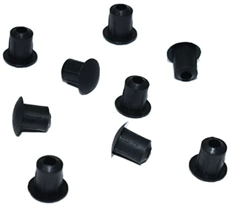 M5 (5mm) DRILL HOLE COVER CAPS - BLANKING FURNITURE KITCHEN CABINET SHELF (Black, 50)