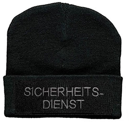 Hip-Hop Mütze Sicherheitsdienst 51054 schwarz