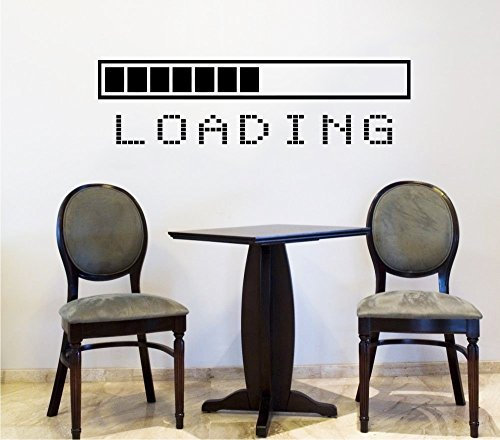 Wall Decals Loading Bar Gamer Gaming Video Game Kids Children Nursery Boys Room Bathroom Vinyl Sticker Wall Decor Murals Wall Decal by DecorimDecorWallDecal