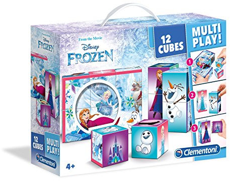 Clementoni 41503 - Maletín 12 Cubos Multiplay Frozen