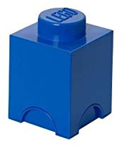 LEGO® Aufbewahrungsbox 1er Stein | blau