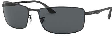 Ray-Ban Unisex Mod. 3498 Sonnenbrille, Schwarz (Gestell: Schwarz, Gläser: Grün Klassisch 002/71), X-Large (Herstellergröße: 61)
