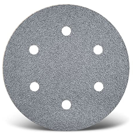 MENZER Platinum Schleifscheiben 225 mm, 6-Loch (5 Stk.) K60 | f. Trockenbauschleifer, Halbedelkorund, Klettbefestigung