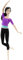 Barbie Made to Move Poupée Articulée Fitness Ultra Flexible Brune avec Haut Violet Et 22 Points D'Articulations, Jouet pour Enfant, Dhl84 Exclusivité sur Amazon