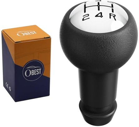 OBEST Pommeau de Levier de Vitesse pour PEUGEOT 106 107 205 206 207 306 307 308 405 406 407 607 /CITROEN C2 C3 C4 (1)