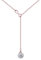 Philip Jones Rose Gold Plated Infinity Lariat Necklace Created with Zircondia® Crystals