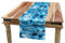 ABAKUHAUS Unterwasser- Tischläufer, Muscheln Meeresseegurke, Esszimmer Küche Rechteckiger Dekorativer Tischläufer, 40 x 225 cm, Blau