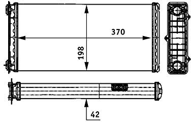 MAHLE AH 117 000P Radiateur de chauffage