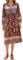 R.Vivimos Women's Casual Bohemian Print Neck Tie Long Sleeve Beach Style Long Midi Dress Vacation Dress(XXLarge,Multi-Black)