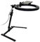 Anillo Luminoso de LED Regulable de 10 Pulgadas con Soporte y Soporte de teléfono, trípode Ajustable para Youtube Video, Photography, Selfie, Vlog, Live Streaming, Negro