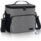 Gloppie Kühltasche 10L Picknicktasche Lunchtasche Mittagessen Tasche Thermotasche Isoliertasche für Schule, Büro, Sport, Einkauf und Outdoor Reisen, Grau