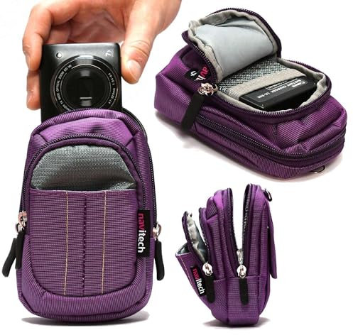 Navitech Sac pour Appareil Photo Violet Compatible avec Le Nikon Coolpix W150