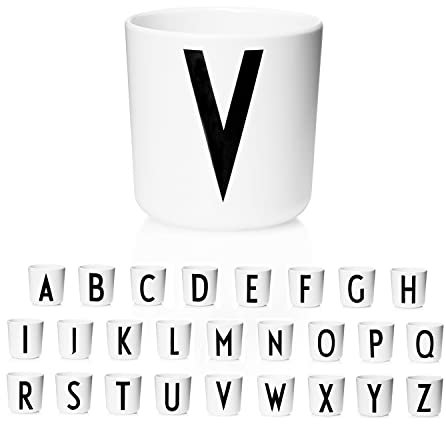 Design Letters Trinkbecher Kinder Eco (A-Z) | Kinderbecher | Geschenke zur Einschulung, Geburtstagsgeschenk | Kindergläser | Trinklernbecher ab 6 Monate | Vorschulkinder Geschenke | Schnabeltasse Baby