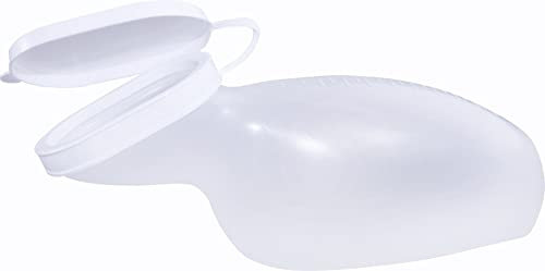 Medi-Inn Urinflasche PP für Frauen milchig | 1 Liter Fassungsvermögen | autoklavierbar | Spar-Set: 48 Stück