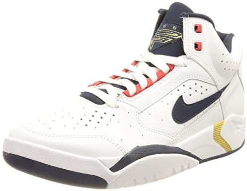 NIKE Men's Trainers, Sports Shoes, White Midnight Navy University Red, 8 UK
