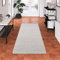Snapstyle Hochflor Teppich Läufer Einfarbig Pflegeleicht Weich Cottage Silbergrau in 9 Größen