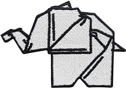 Finally Home Origami Elefant Patch zum Aufbügeln | Tier Patches, Baby Bügelbild, Kinder Aufbügler, Jeansjacke Aufnäher