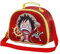 One Piece Luffy-Bolsa Portamerienda 3D, Rojo, 25.5 x 20 cm