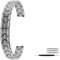 Overhil1s Uhrenarmband, Universal Stahlband 8mm 10mm 12mm 14mm Slim Damenmode Band Armband Uhrenarmband Zubehör (Band Color : Silver, Band Width : 14mm)