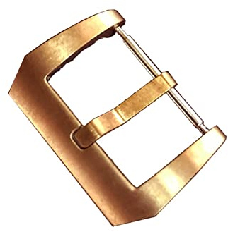 MGRAS 20mm 22mm. Cusn8. Bronzeschnalle Geeigneter Lederband Schnalle, Bronze Uhr Zubehör Uhrenschnalle (Color : 20mm)