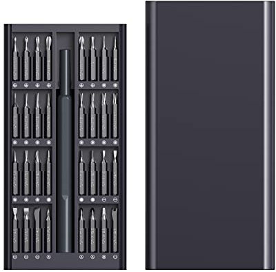 Magnetic Screwdriver Set 33-Piece, 33-in-1 Magnetic Driver Bits Set, Includes Slotted/Phillips/Torx Mini Precision Screwdriver, Replaceable Screwdriver Bits,Tools for Men Tools Gift