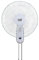FABRILAMP Ventilador Pared Cudo Blanco 3 Vel. 45w Oscilante 5 Aspas Transp. 53x43x30 Cm