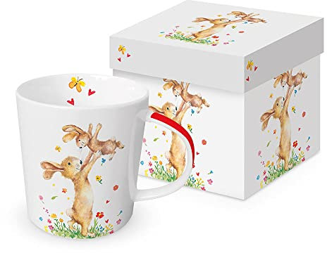 PPD Mug Hey Easter | dans un coffret cadeau | en proporcelaine de magnésium | pour 350 ml