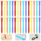 Attaches Câble Silicone Réutilisables Serre Cable, 11,3cm Organisateur Cable, Attache Cable Electrique Pour USB Cable Management, Range Cable Bureau, Gestion Câbles(11,3cm, 30Pièces, Couleur-Chaude)