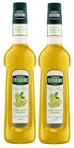 Mathieu Teisseire Getränke-Sirup Lime Juice Cordial 0,7L - Cocktails (2er Pack)