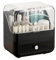 RMAN Make up Organizer Kosmetik Aufbewahrungsbox mit Schubladen Staubdicht Schmink Aufbewahrungskasten für Schlafzimmer und Badzimmer Schwarz