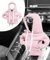 Flaconi Auto Deko,Chalthebel Hoodie,Auto Deko Innenraum,Schaltknauf Abdeckung,Auto Schalthebel Abdeckung,Auto Zubehör Deko Hoodie für Schaltknauf,Auto Schaltknauf überzug (Rosa)