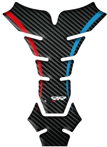 DFFMQSJ 3D-Tankschutz aus Kohlefaser für Motorrad, Tankpads, Schutzaufkleber, Motorrad-Tankaufkleber, Aufkleber, Kompatibel mit BMW S1000RR, S1000XR, S1000R, Schutz vor Kratzern(Carbon Fiber B)