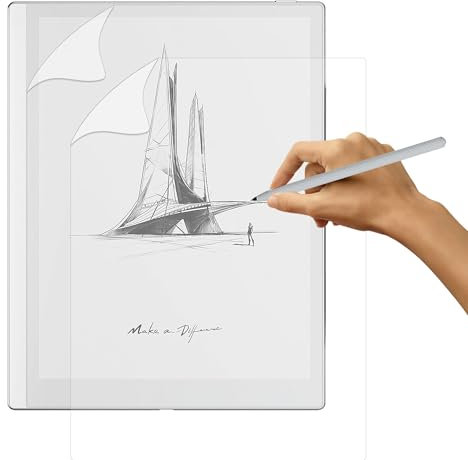 SUEEWE [2 Pezzi] Effetto Carta Pellicola per BOOX Go ePaper 10,3 2024, Feel Like Opaca Paper Pellicola in PET per Disegnare Schizzi Scrittura