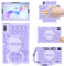 EspZanthic Case for Honor Pad X8a/Huawei MatePad SE 11 Inch 2024, 360° Rotating Stand/Hand Strap, Premium Silicone Shockproof Cute Cover with Shoulder Strap, Stylus